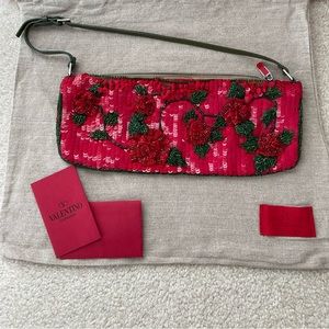 Authentic Valentino Garavani beaded clutch bag limited edition designer bag